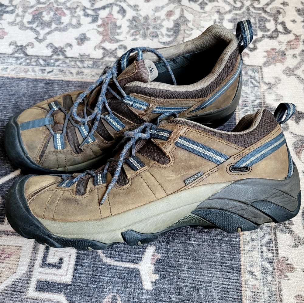 Keen Targee Men's Shoes Hiking Keen Dry Leather Lace Up Outdoors